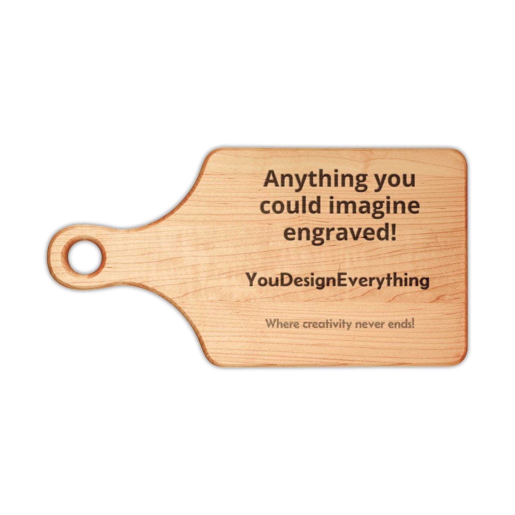 Personalized Engraved Wooden Cutting Board – Custom Message or Design