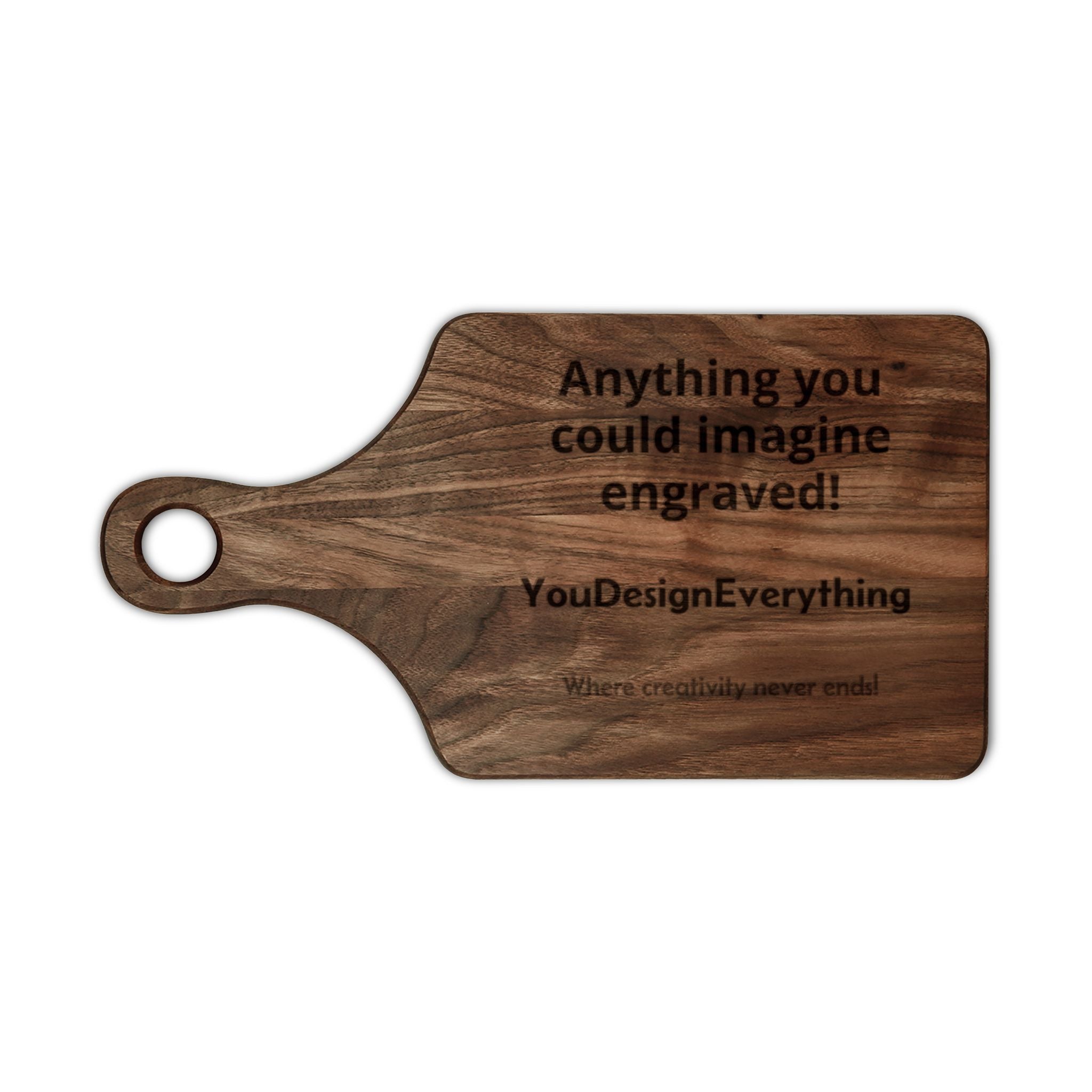 Personalized Engraved Wooden Cutting Board – Custom Message or Design