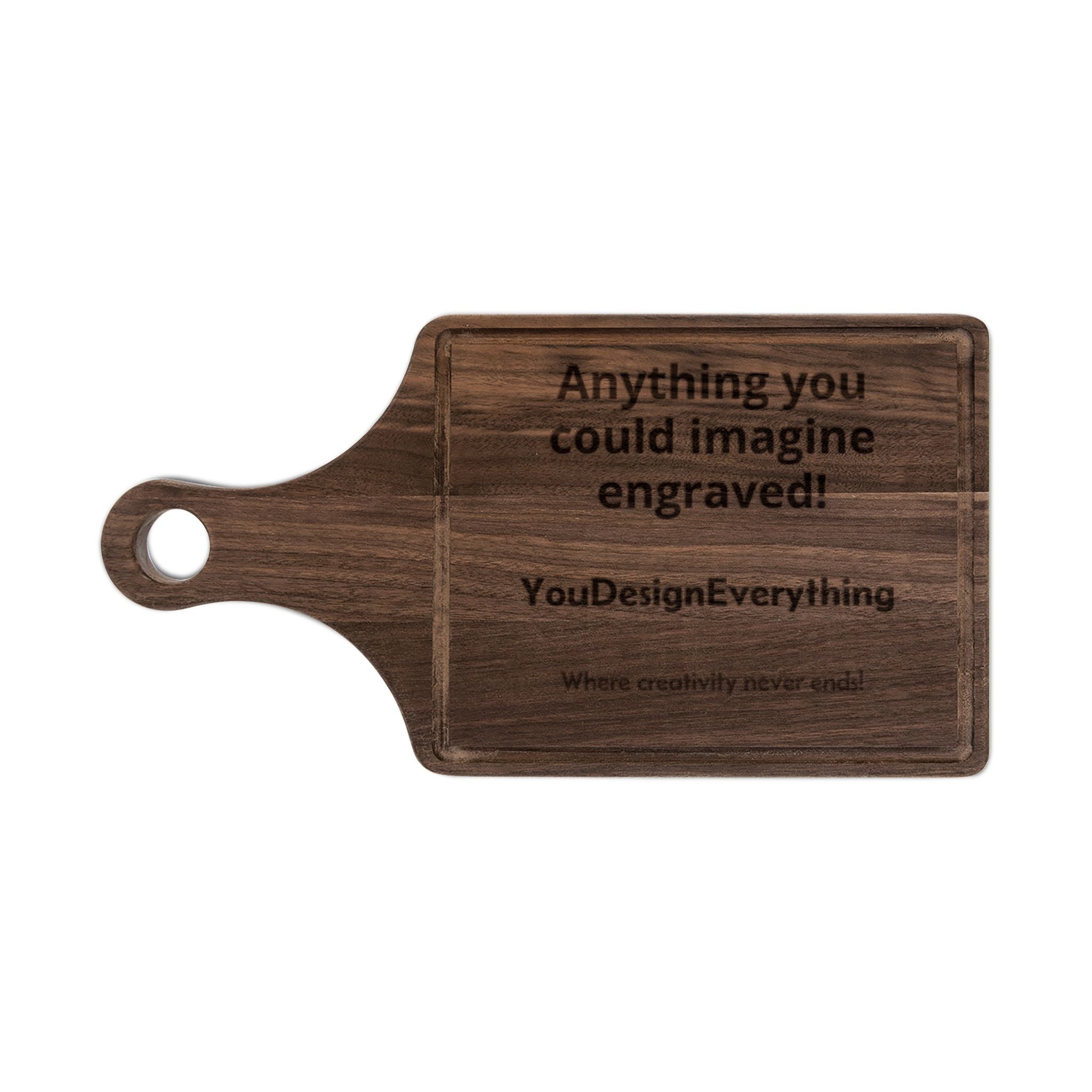 Personalized Engraved Wooden Cutting Board – Custom Message or Design
