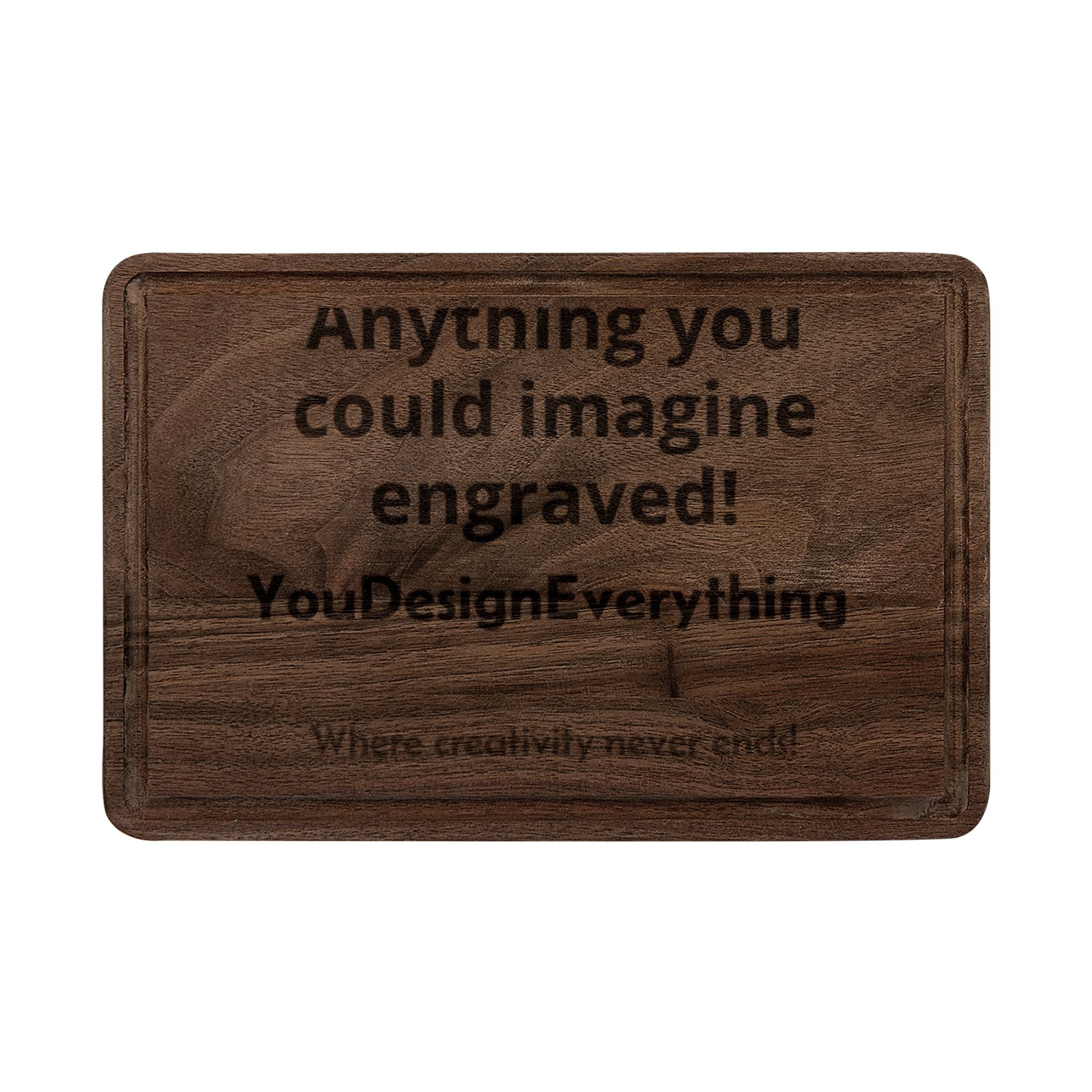 Personalized Engraved Wooden Cutting Board – Custom Message or Design