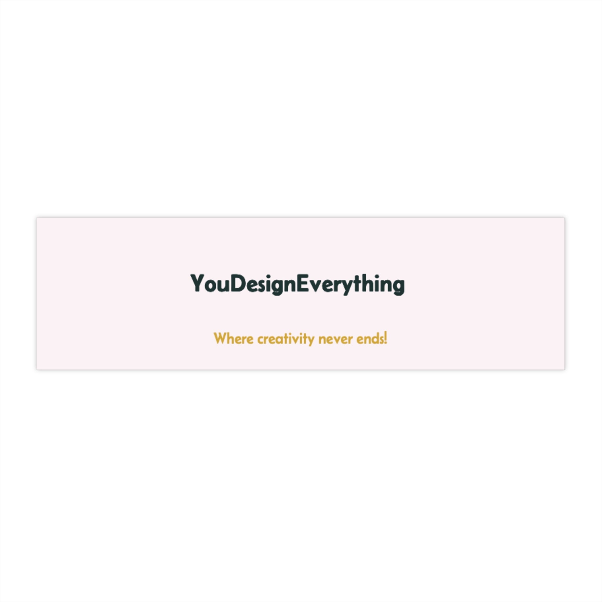 Customizable Bumper Sticker