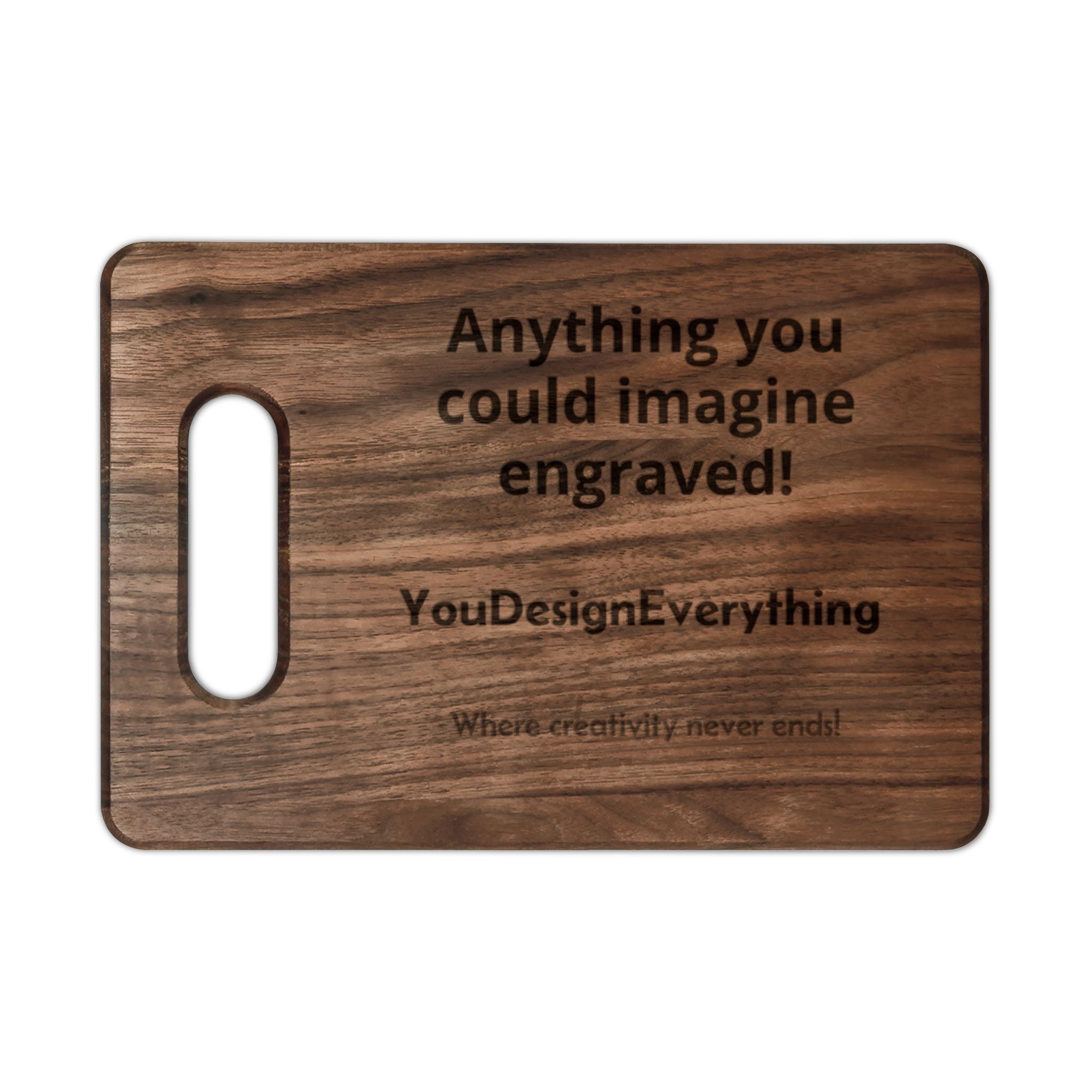 Personalized Engraved Wooden Cutting Board – Custom Message or Design