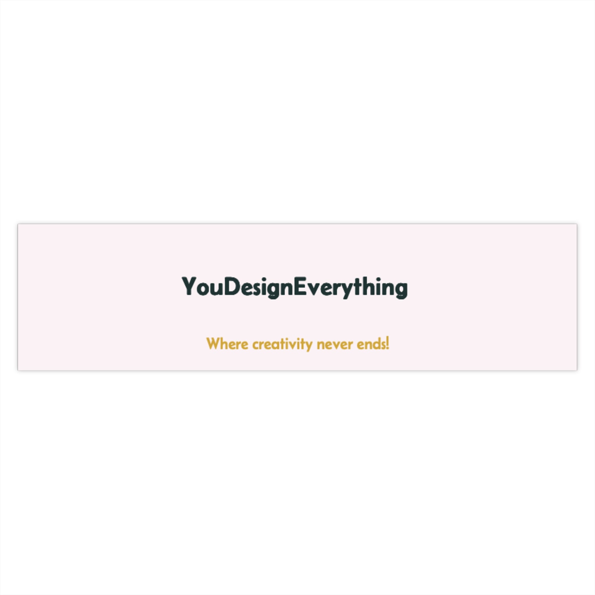 Customizable Bumper Sticker