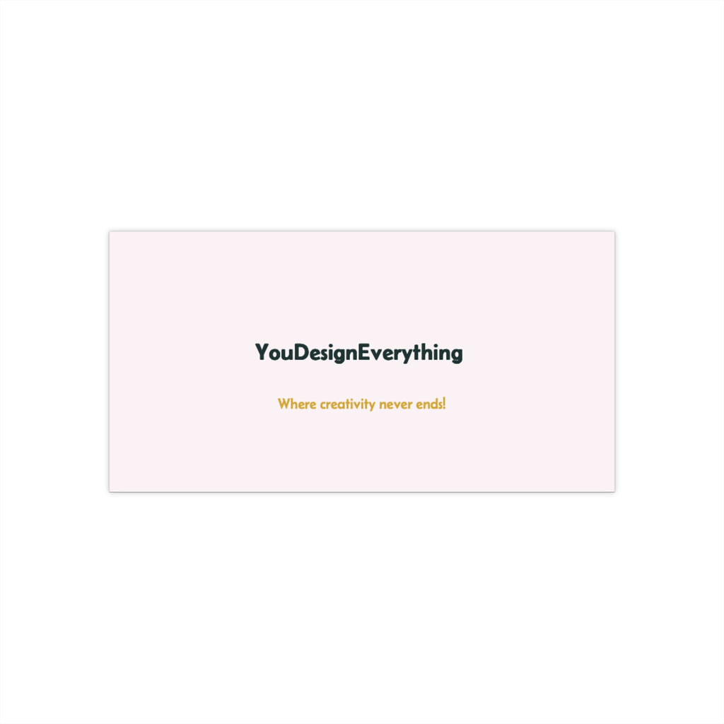 Customizable Bumper Sticker