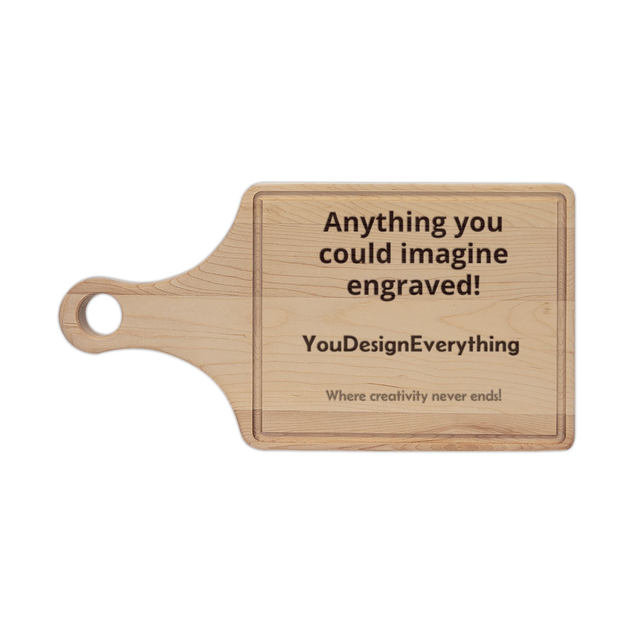 Personalized Engraved Wooden Cutting Board – Custom Message or Design